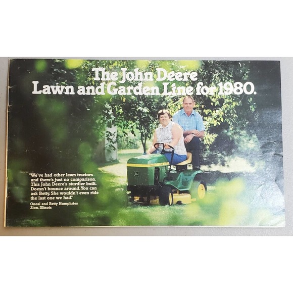 Sales Brochure for 1980 John Deere Lawn and Garden Products - Picture 1 of 13